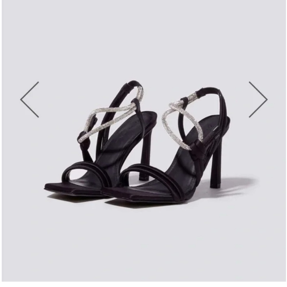 Jonathan Simkhai Cassie Crystal Embellished Strappy Heels NWT